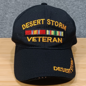 Desert Storm Veteran Hat Snapback Cap United States Military Ribbon Baseball USV